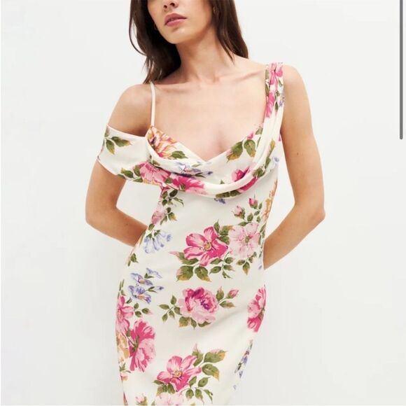 Reformation Floral Reya Dress size 8 NWT - Picture 7 of 7